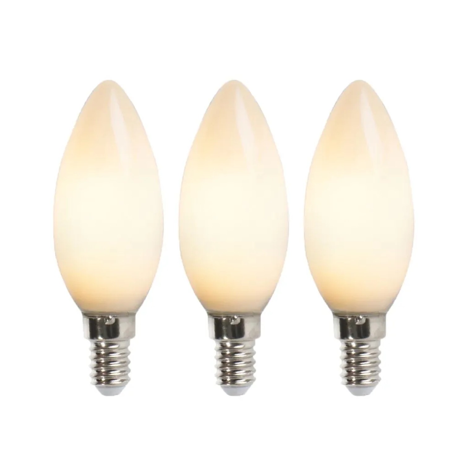 LUEDD Set mit 3 LED Lampen E14 2W 180 Lumen 2350K
