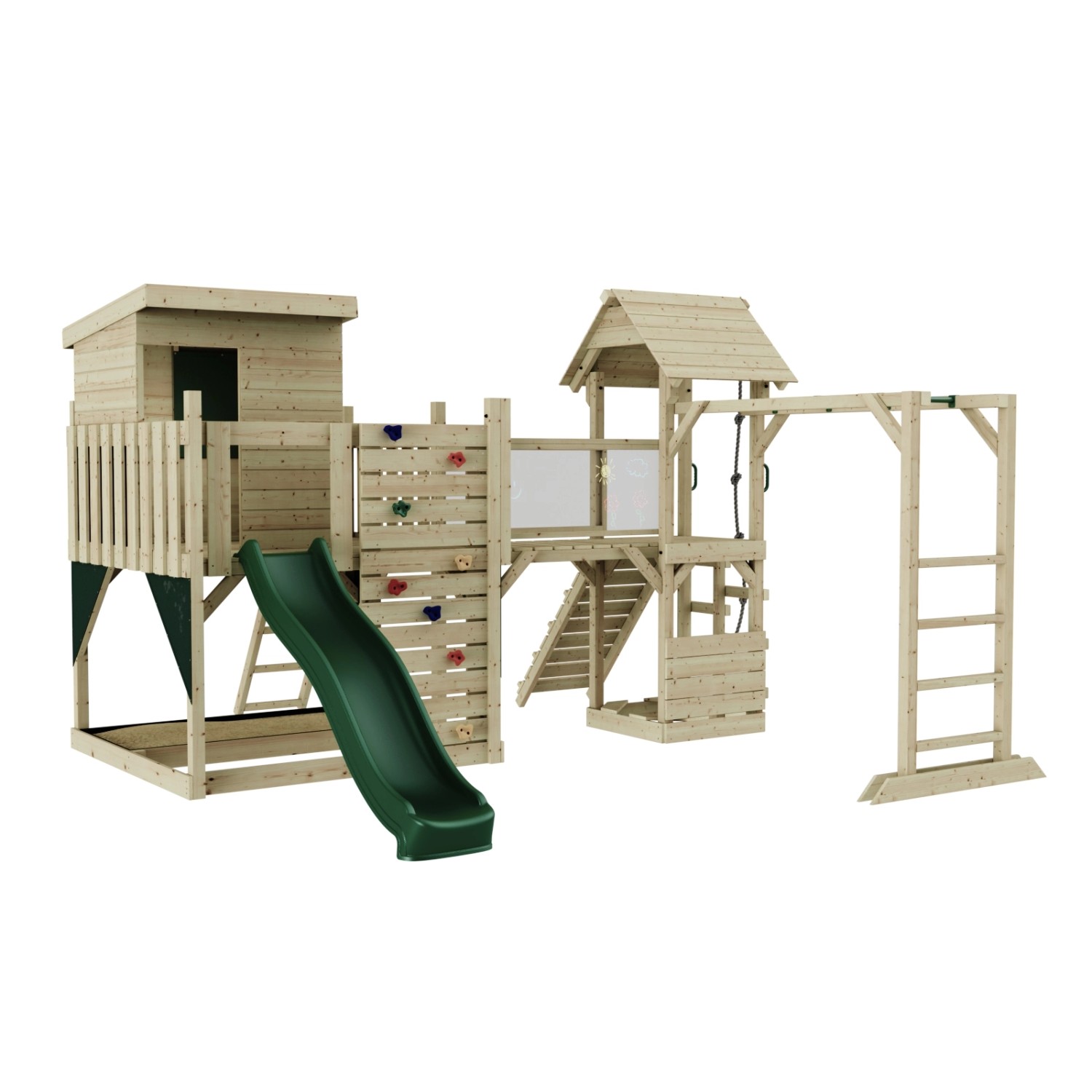 OutdoorToys Spielturm Joost  Dunkelgrün