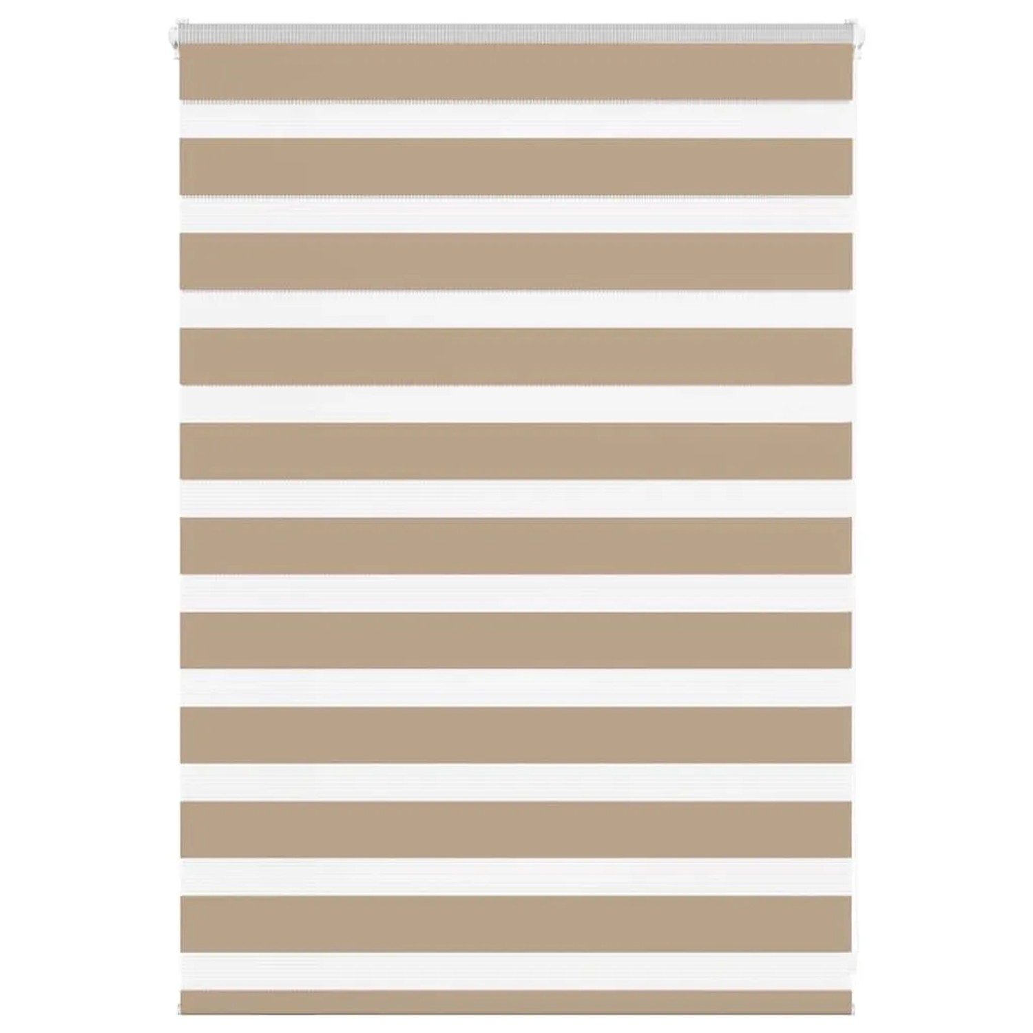 vidaXL Doppelrollo Sandbraun 110x100 cm Stoffbreite 105,9 cm Polyester 4014 günstig online kaufen