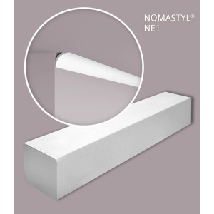 NOEL & MARQUET NMC NE1 PURE-Box-10 Eckleisten Set, 20m, weiß. Zubehör für Paneele.