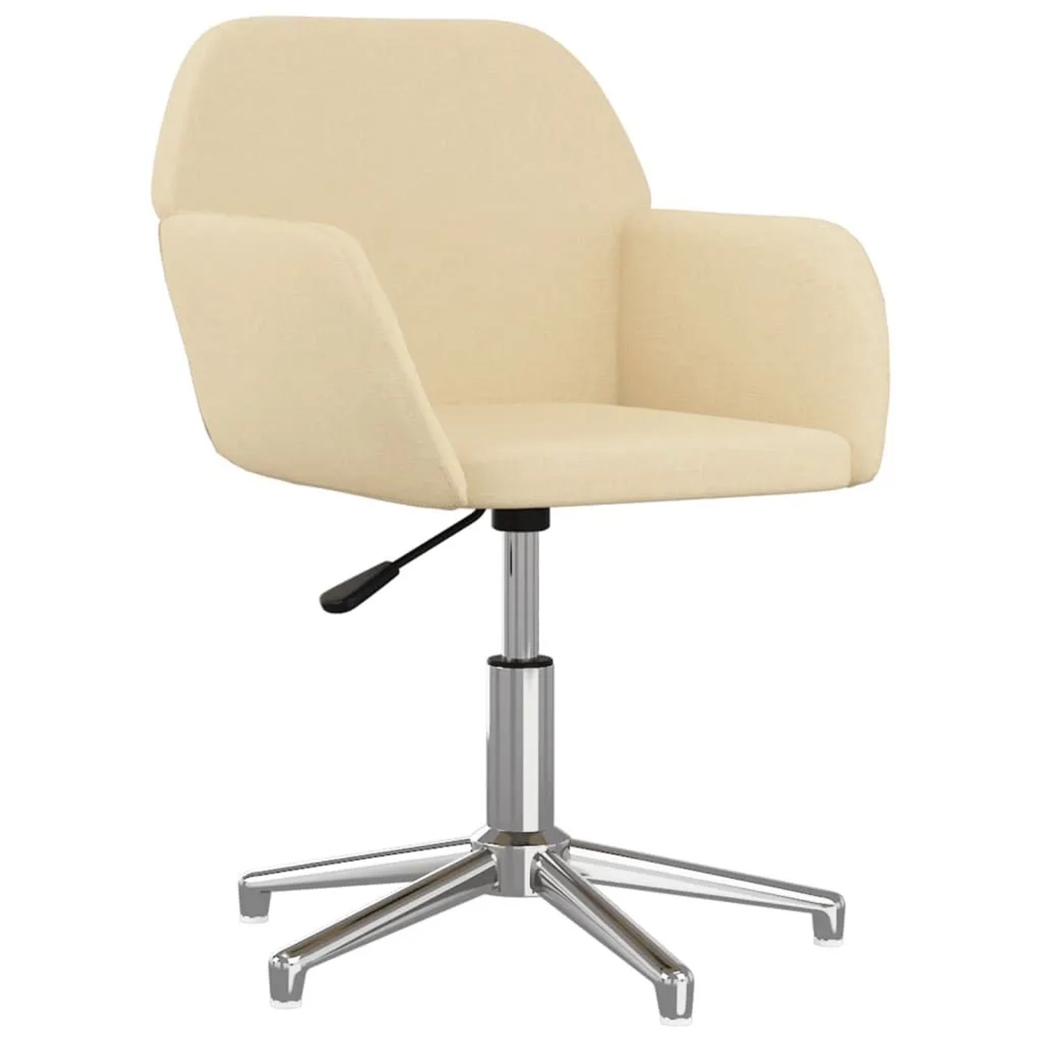 vidaXL Bürostuhl Drehbar Creme Stoff 344711
