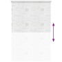 Weißes vidaXL Duschrollo mit Splash-Design, 140x240 cm, aus wasserfestem EVA. Ideal für Bad und Dusche.