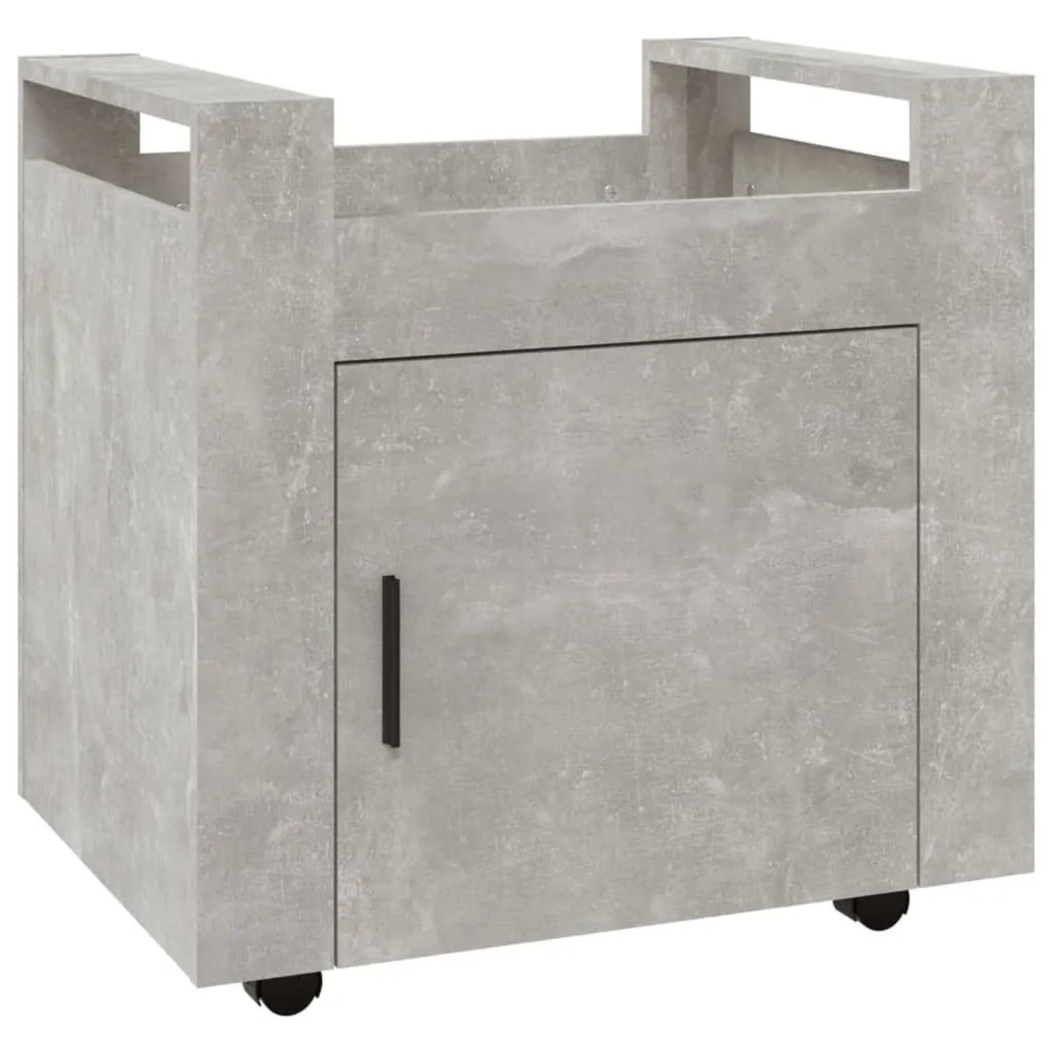 vidaXL Bürowagen Betongrau 60x45x60 cm Holzwerkstoff 816612