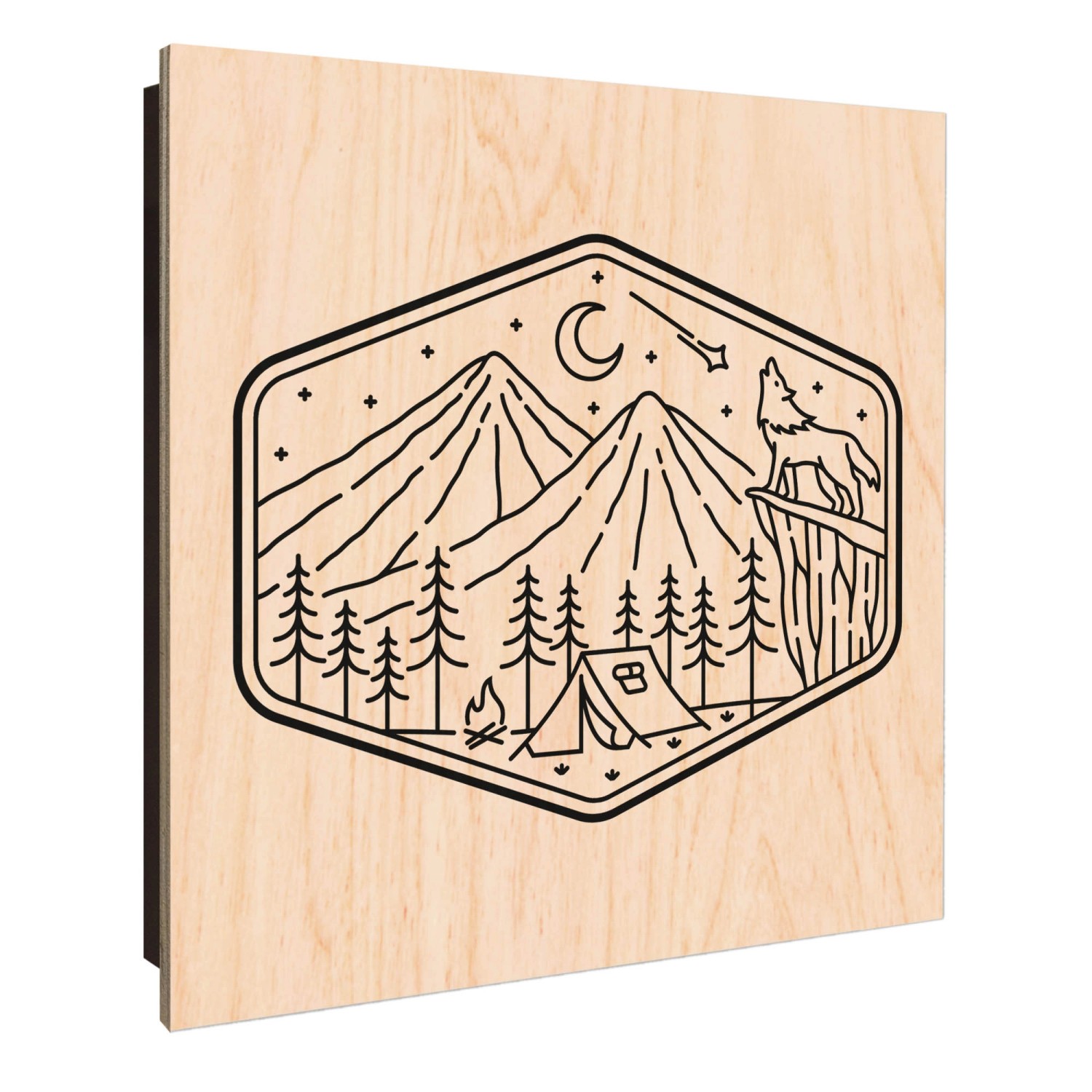 Banjado Schlüsselkasten Holz 30x30cm Schwarz Scharnier Rechts 50 Haken Desi günstig online kaufen