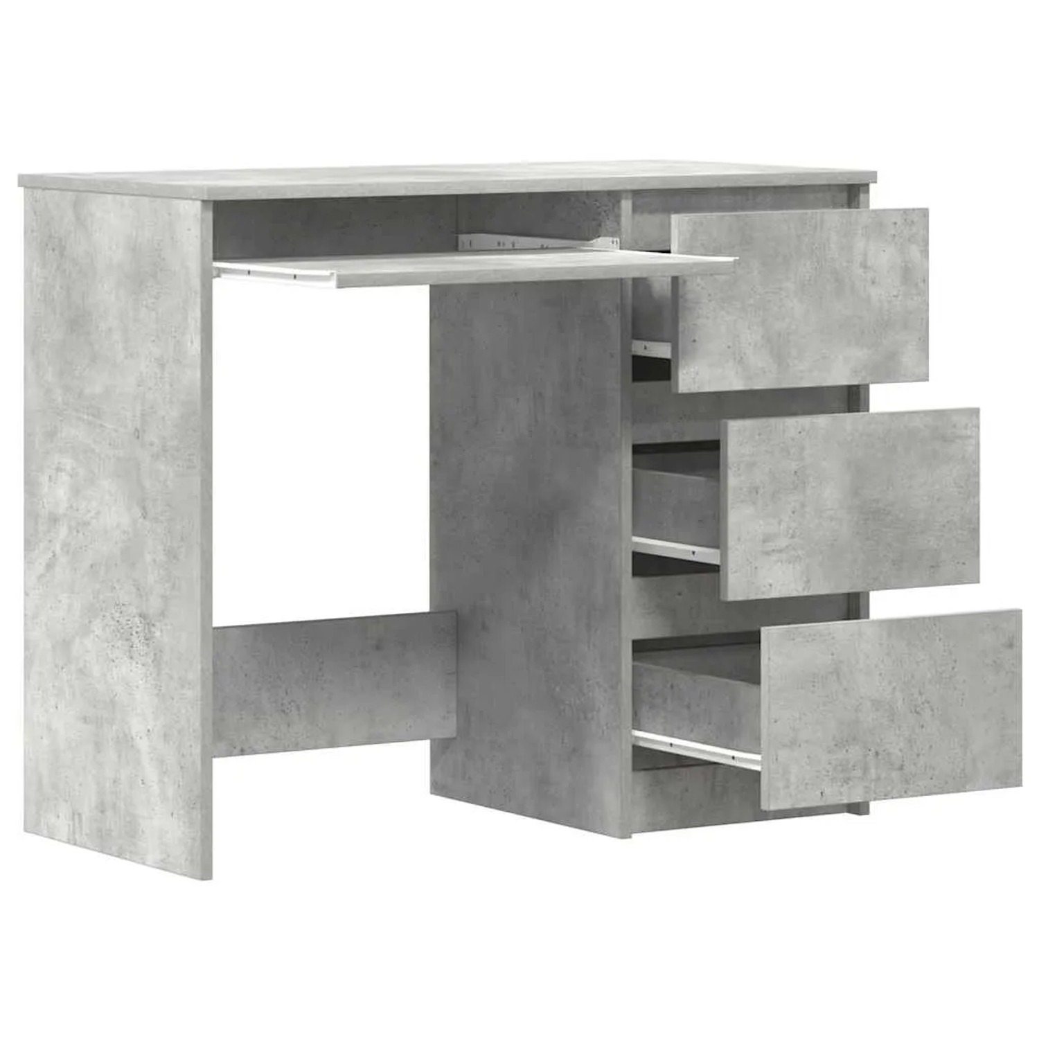 vidaXL Schreibtisch Betongrau 90x45x76 cm Holzwerkstoff 801377_5