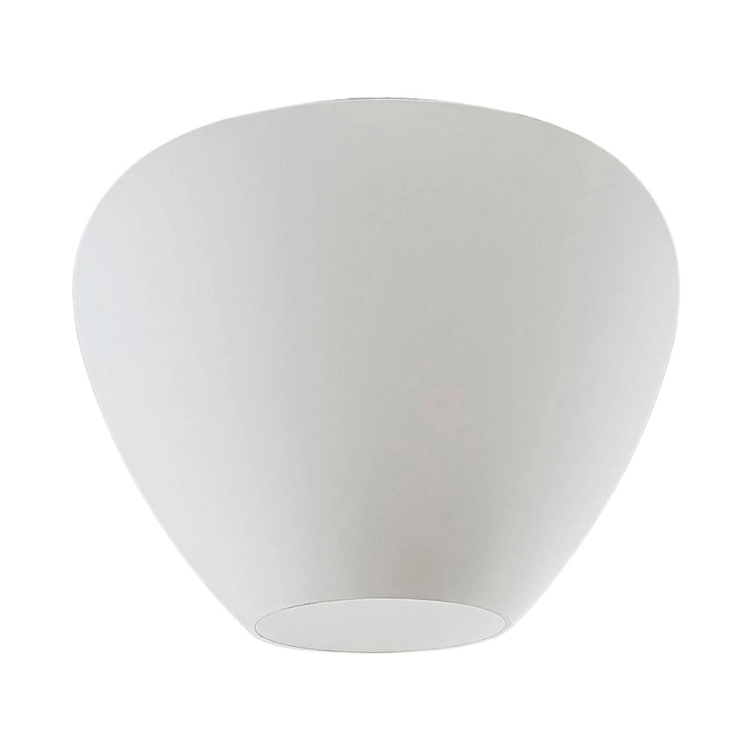 Lindby Deckenlampe Bibiane 9624444 Modern in Weiß aus Glas 1-flammig E27 Wohnzimmerleuchte