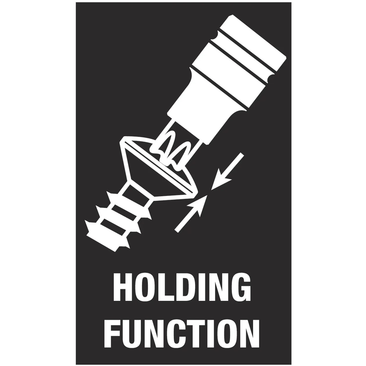 Symbol für Wera Zyklop Bitnuss mit Haltefunktion für Schrauben.