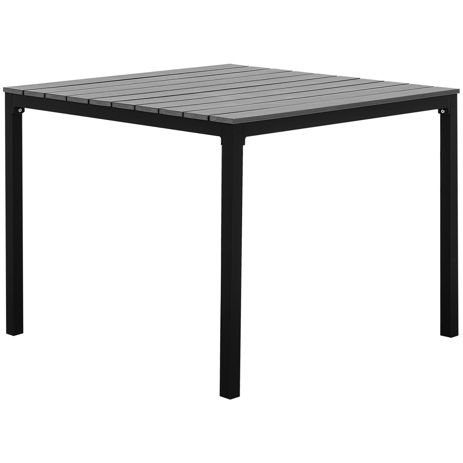 Beliani Gartentisch PRATO Grau Schwarz 95x95x74 günstig online kaufen
