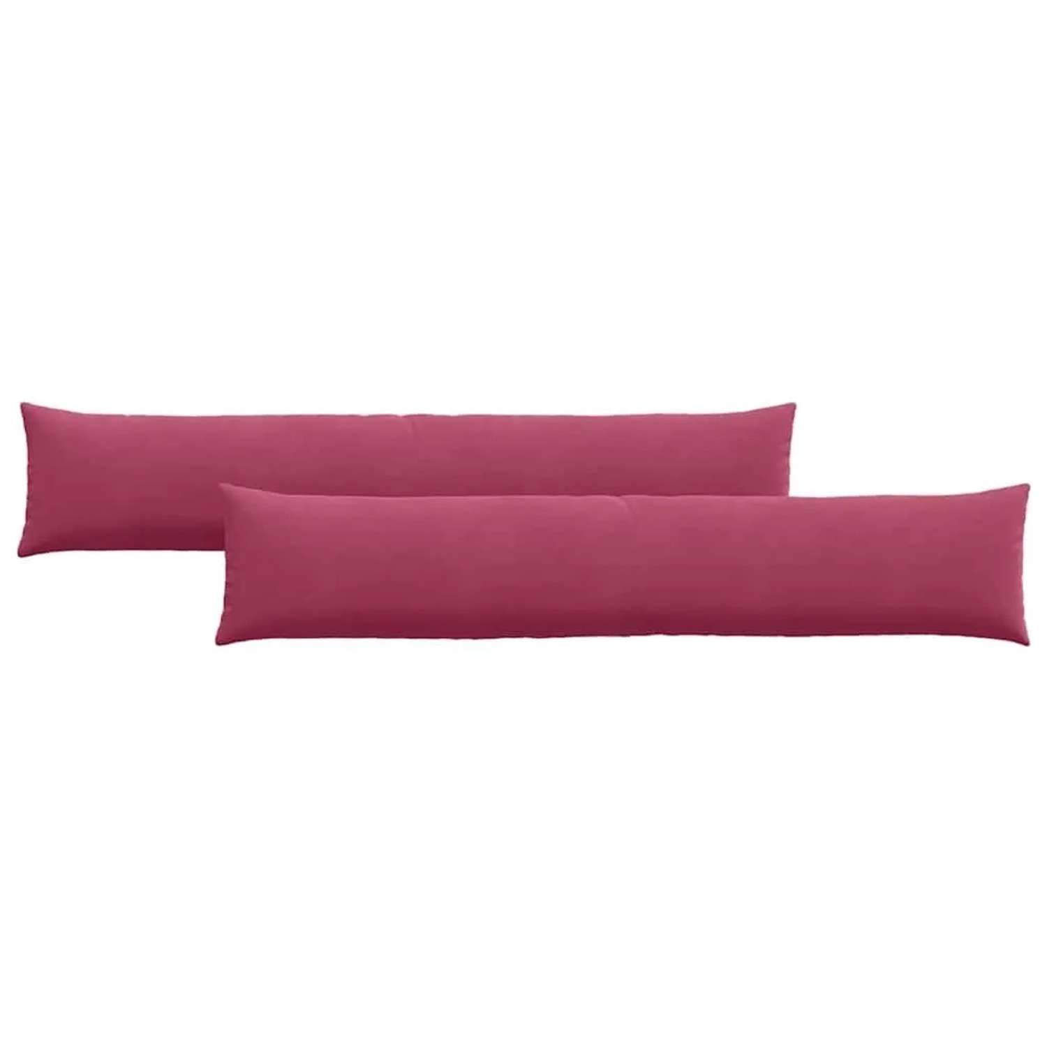 vidaXL Sofakissen 2 Stück Weinrot 200 x 40 cm Cordstoff 42013890