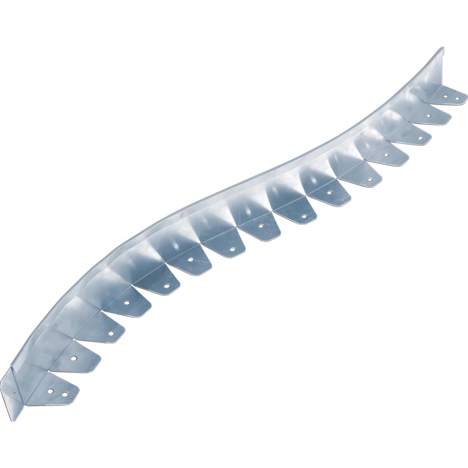 Scherf Rasenkante Kurve Light Grau Verzinkt 121 cm x 8 cm