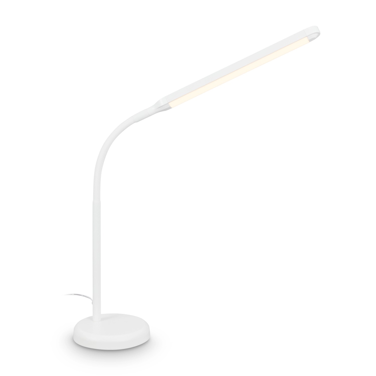 Brilo LED-Tischleuchte Mura Touchdim Schwenkbar Weiß 36,6 cm günstig online kaufen