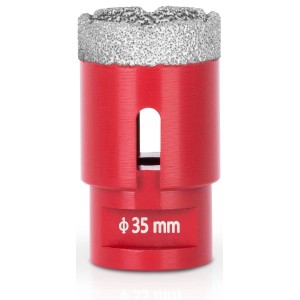 PROREGAL Diamant Bohrkronenaufsatz Premium Crystal 35 mm für Fliesen, Glas, Feinsteinzeug.