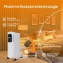 Weißer TroniTechnik Ölradiator TT OR 307 mit 7 Rippen, 1500 Watt und WiFi Funktion.