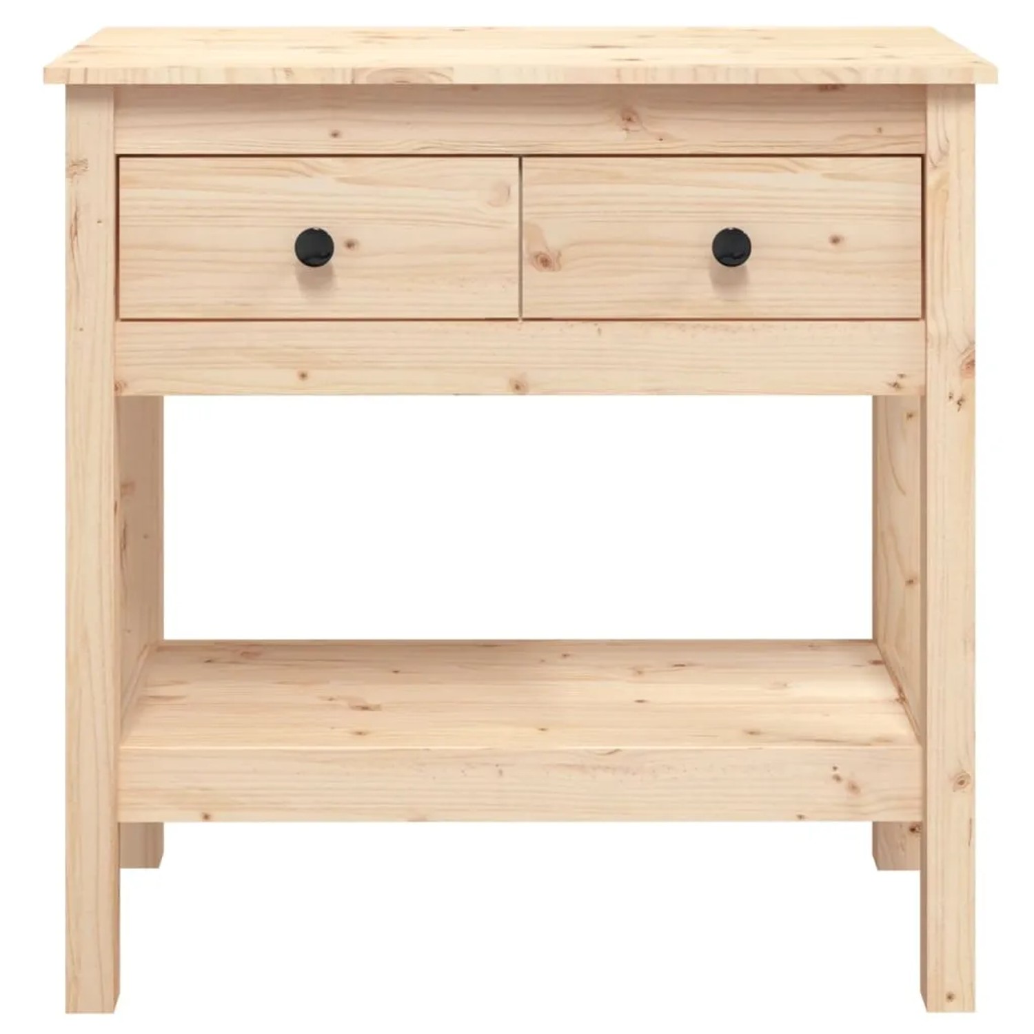 VidaXL Konsolentisch Aus Massivholz – 200x29x75 Cm, Industriell, Für Wohnzimmer Oder Büro