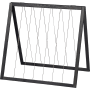 Dobar Rankhilfe Magic Kubus 2.0, anthrazit, 78x58x70cm, für Holz-Hochbeete mit Jutefaser-Rankhilfe.