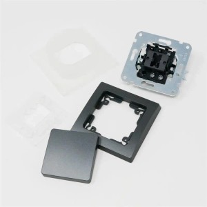 ChiliTec MILOS Wechsel Schalter IP44 Anthrazit Matt Schraub