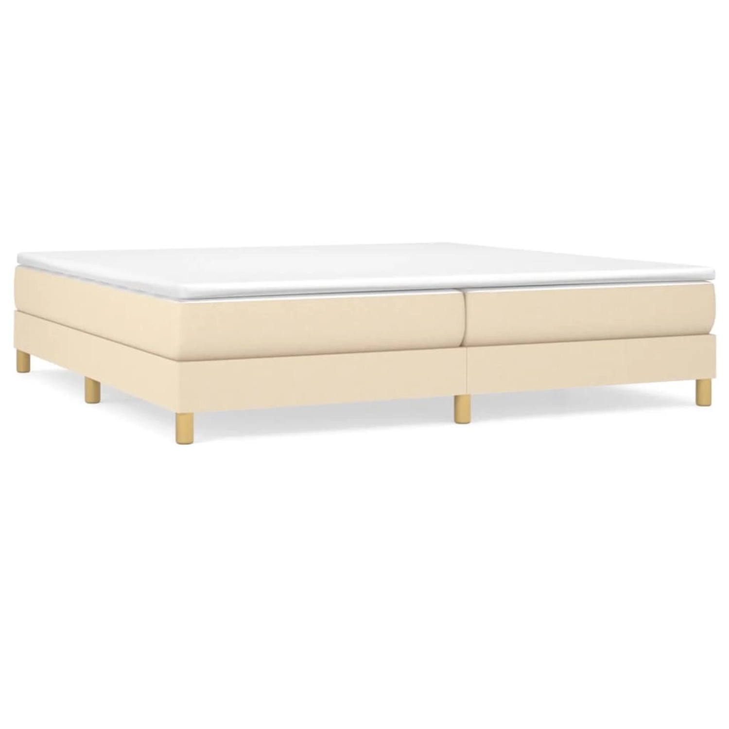 Vidaxl Boxspringbett Creme 200x200 Cm Stoff günstig online kaufen