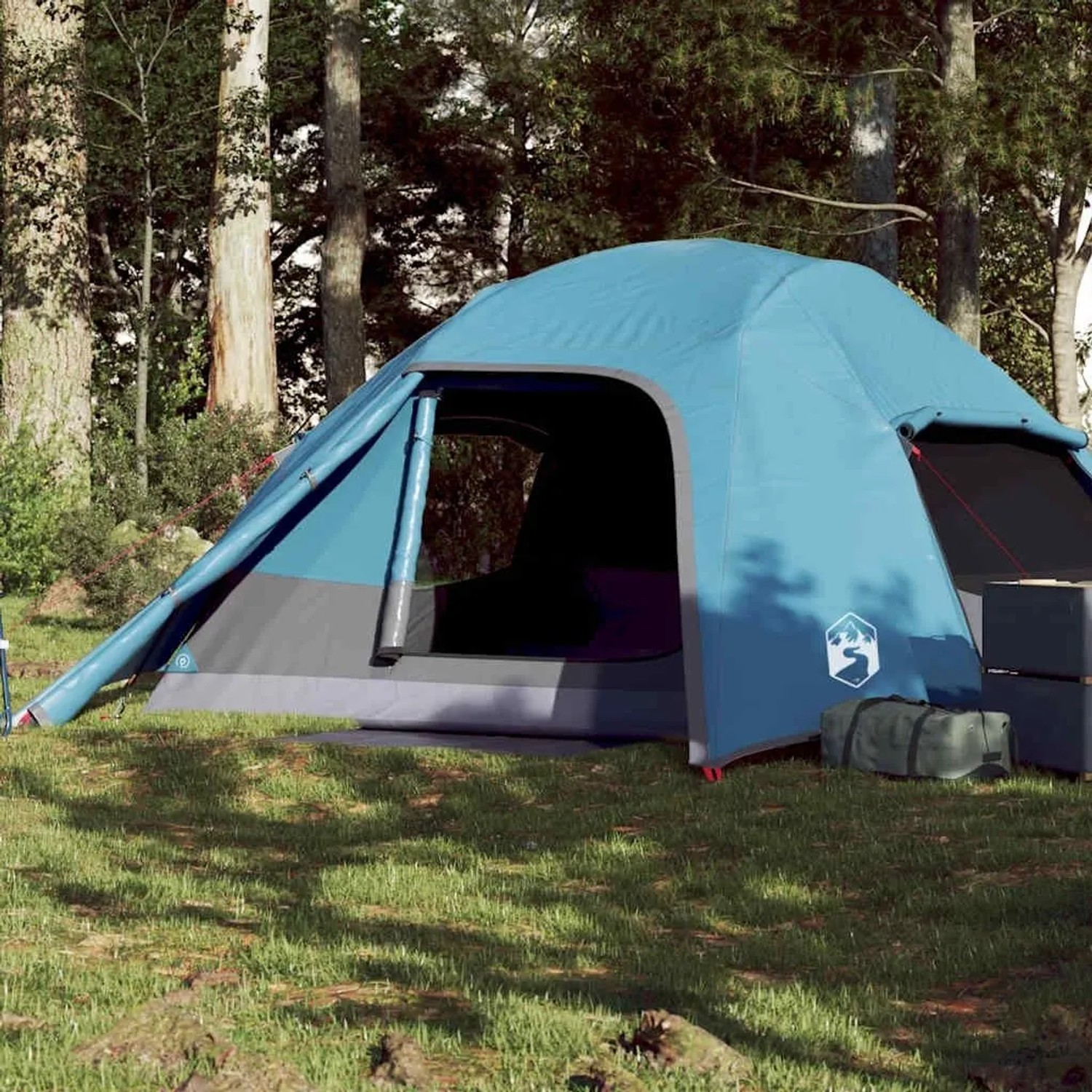 Furnicato Campingzelt Kuppel Blau 290 X 320 X 150 Cm_2