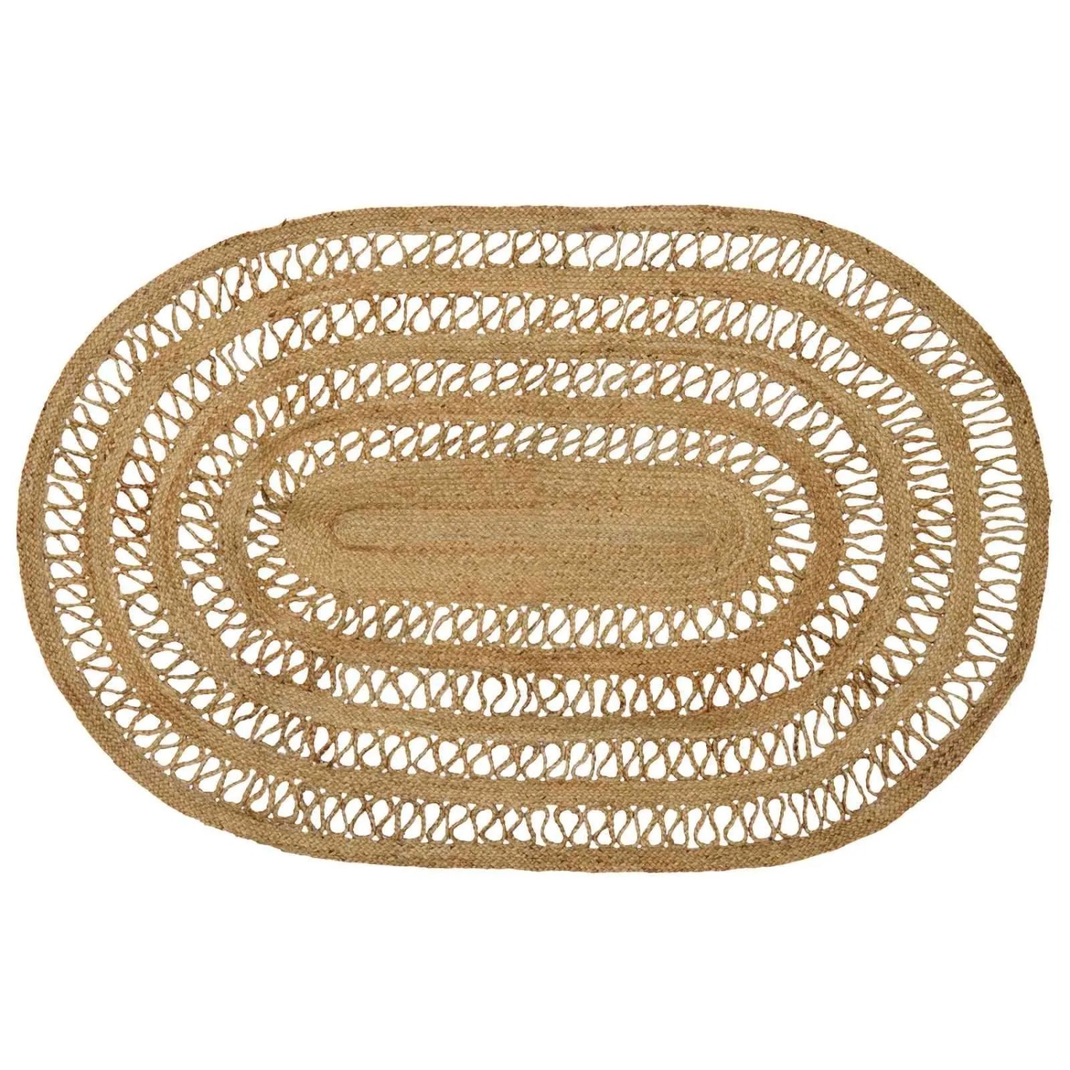 vidaXL Teppich Braun 122 x 183 cm Jute 42010815