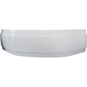 Weiße Acrylschürze für Eckbadewanne Canary zur einfachen Badewannenverkleidung.