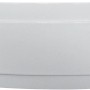 Weiße Acrylschürze für Eckbadewanne Canary zur einfachen Badewannenverkleidung.