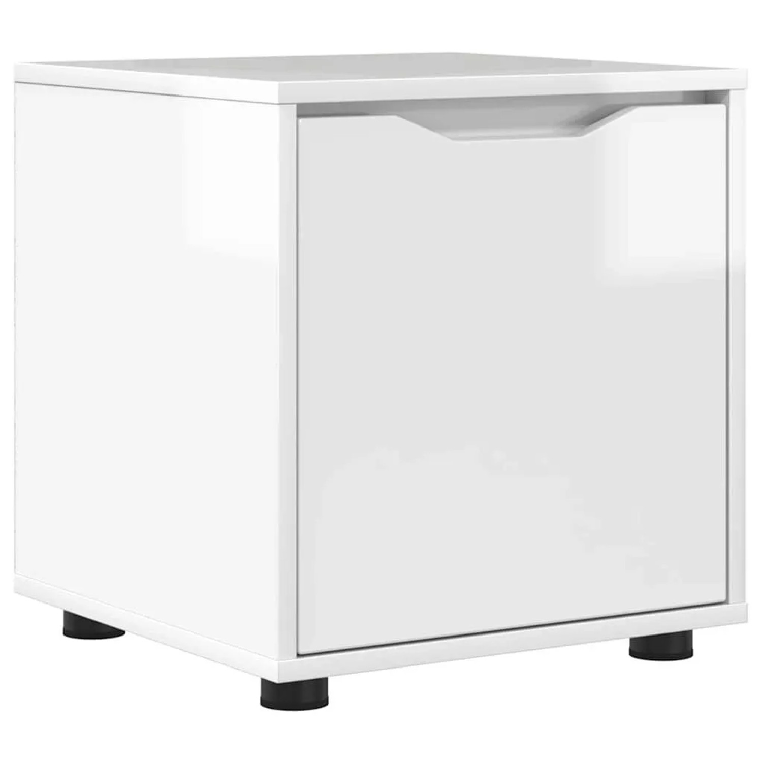 vidaXL Badezimmerschrank Hochglanz Weiß 40,5 x 40 x 44 cm 888951 günstig online kaufen