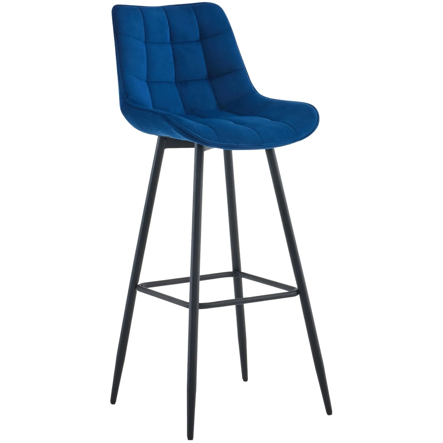 CLP Barhocker Dartford blau/Samt