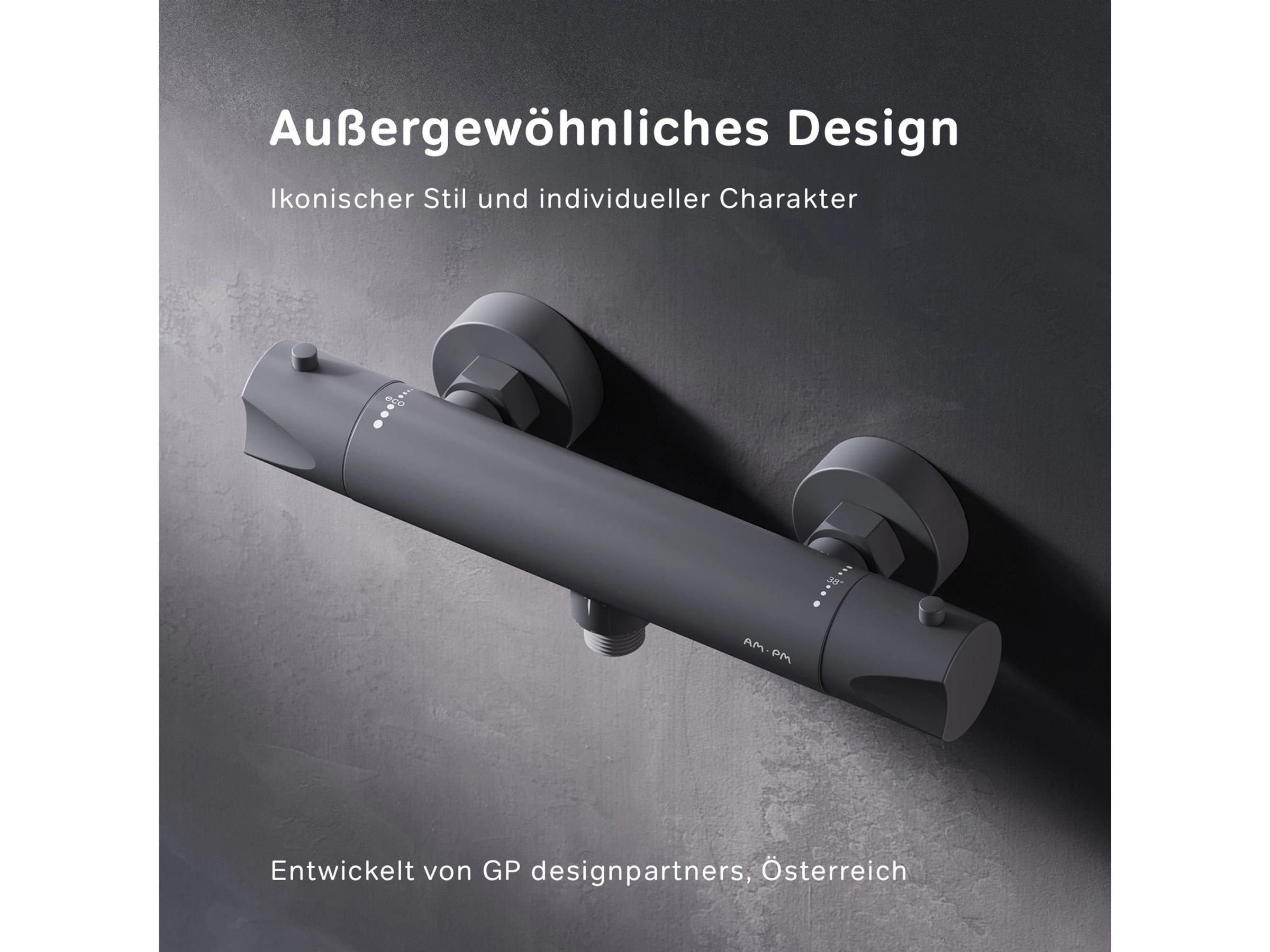 AM.PM Thermostat Duscharmatur Hit Brausearmatur aus Messing 