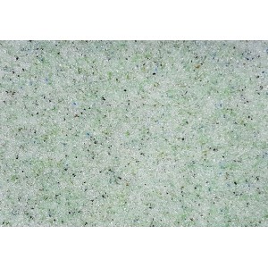 Filterglassand Brechkorn 0,7-1,3 mm, 20 kg für Pool Filteranlagen. Hellgrünes Glasgranulat.