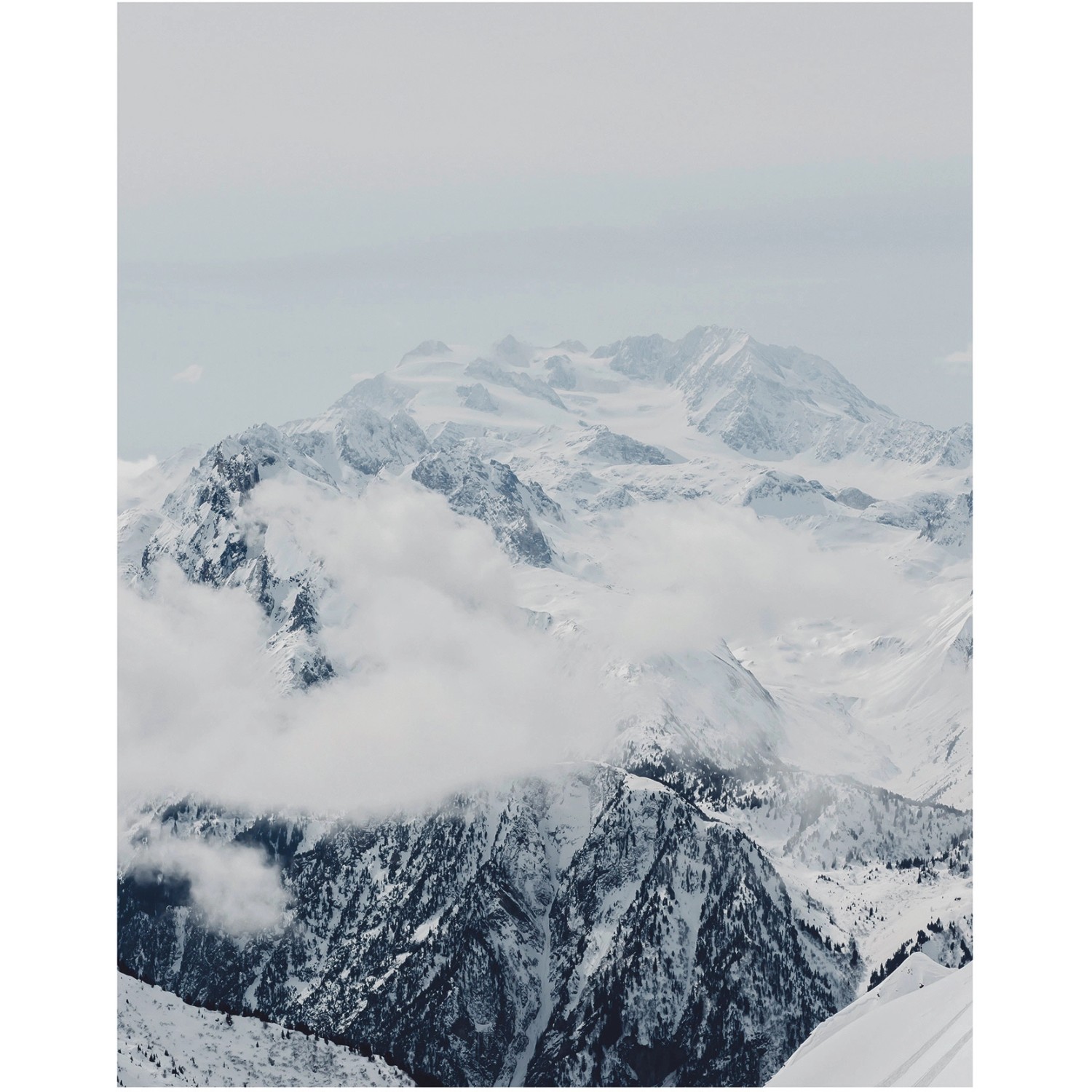 Komar Wandbild Mountains Clouds 40 x 50 cm