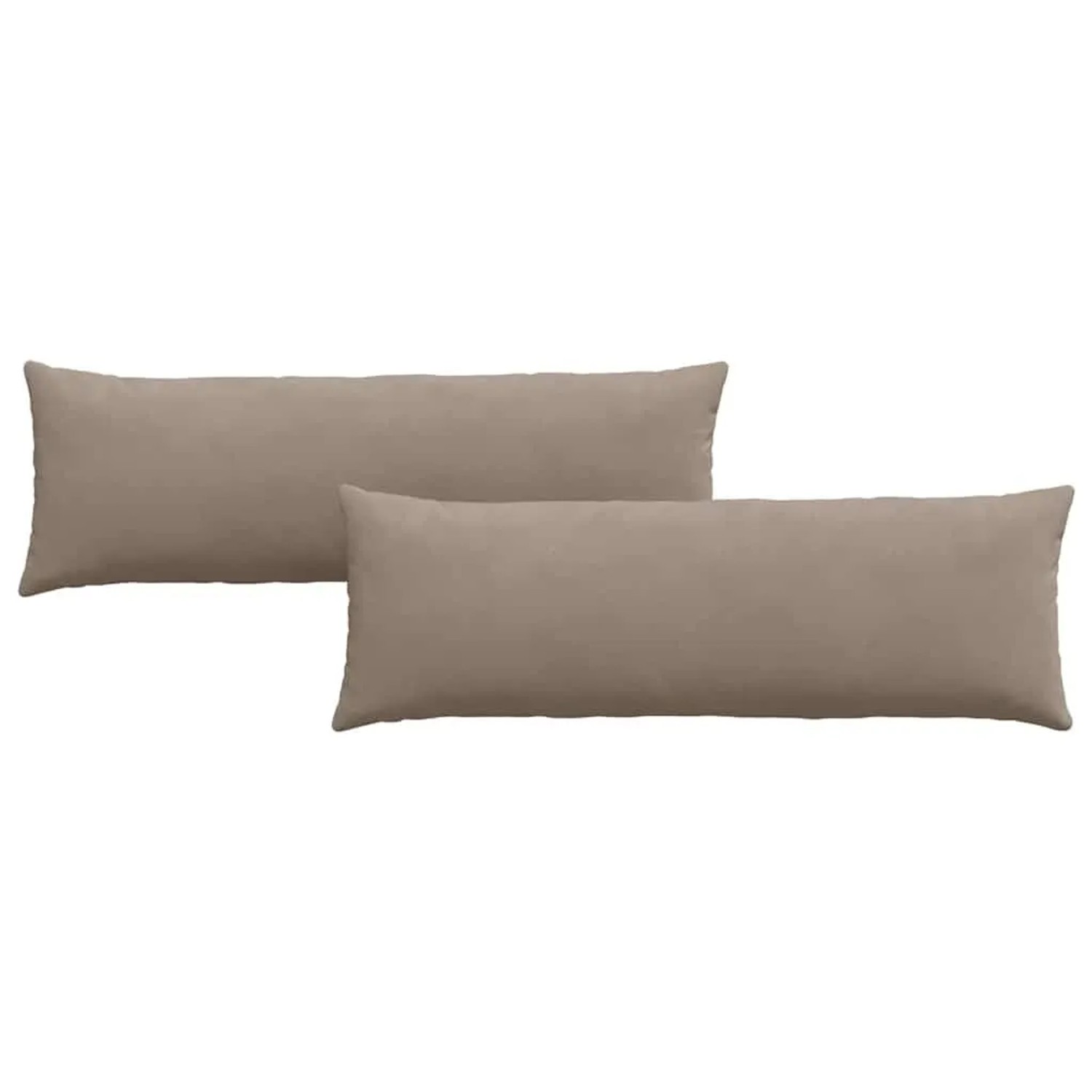 vidaXL Sofakissen 2 Stück Taupe 120 x 40 cm Stoff 42013811