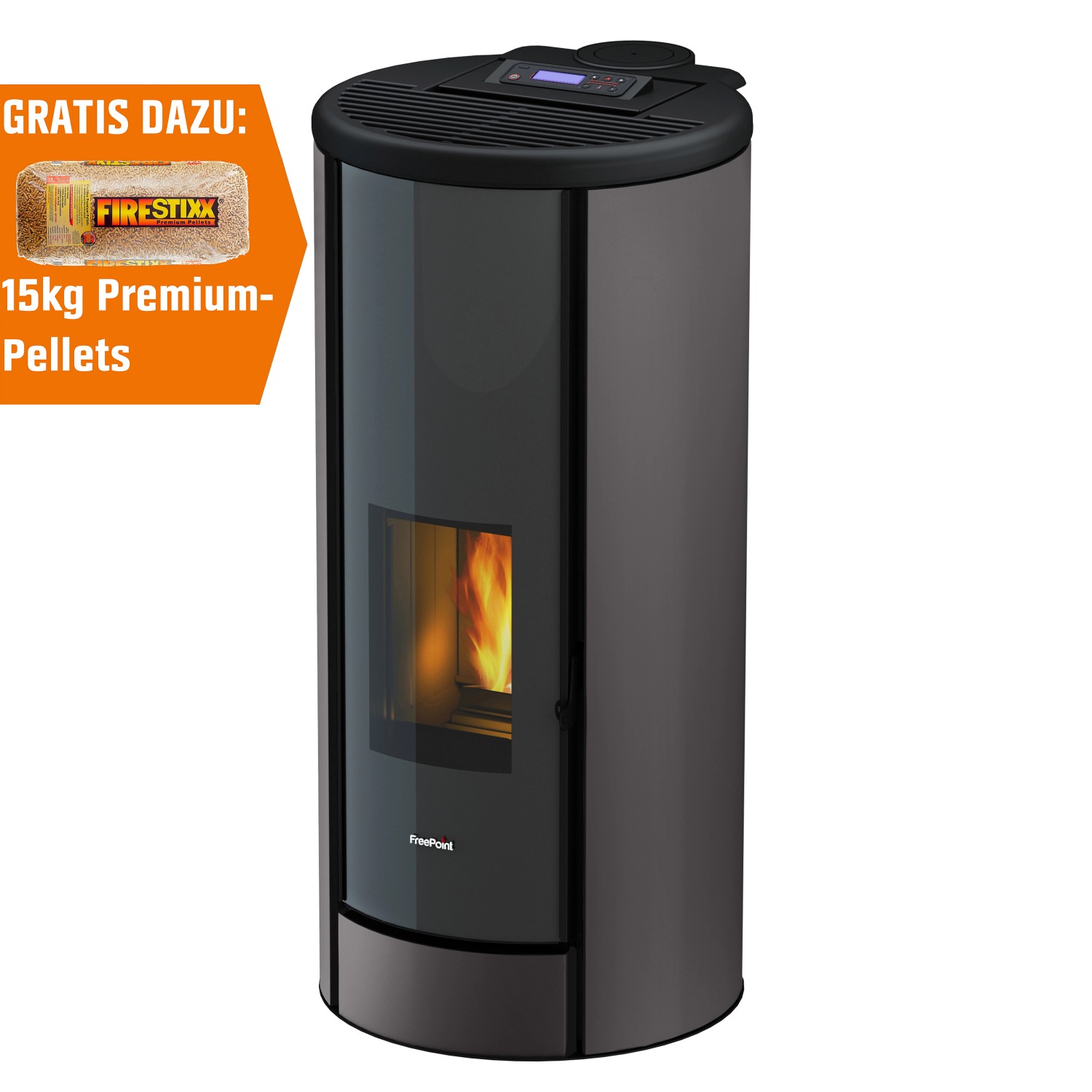 Freepoint Pelletofen Breeze Titanium 9,1 kW EEK: A+ günstig online kaufen