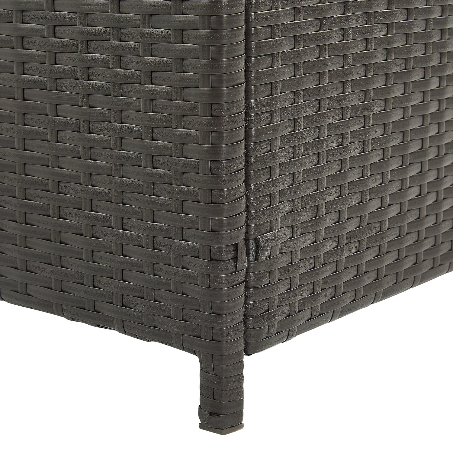 Beliani Truhe MODENA Dunkelbraun 46x126x63_7