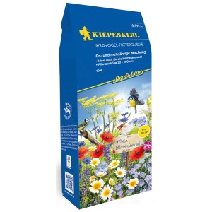Kiepenkerl Blumenmischung Wildvogel-Futterquelle, mehrfarbige Mischung für Vögel und Insekten.
