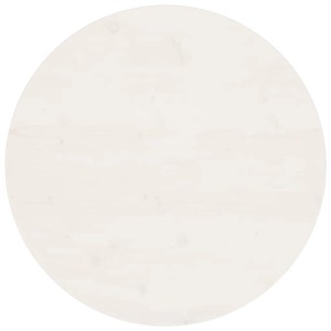 vidaXL Tischplatte Rund Weiß Ø70x3 cm Massivholz Kiefer 833668