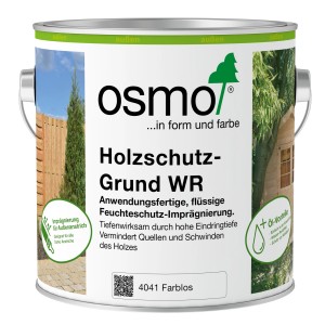 Dose Osmo Holzschutz-Grund WR 2,5 l, farblos, für den Außenbereich. Holzöl für optimalen Feuchteschutz.