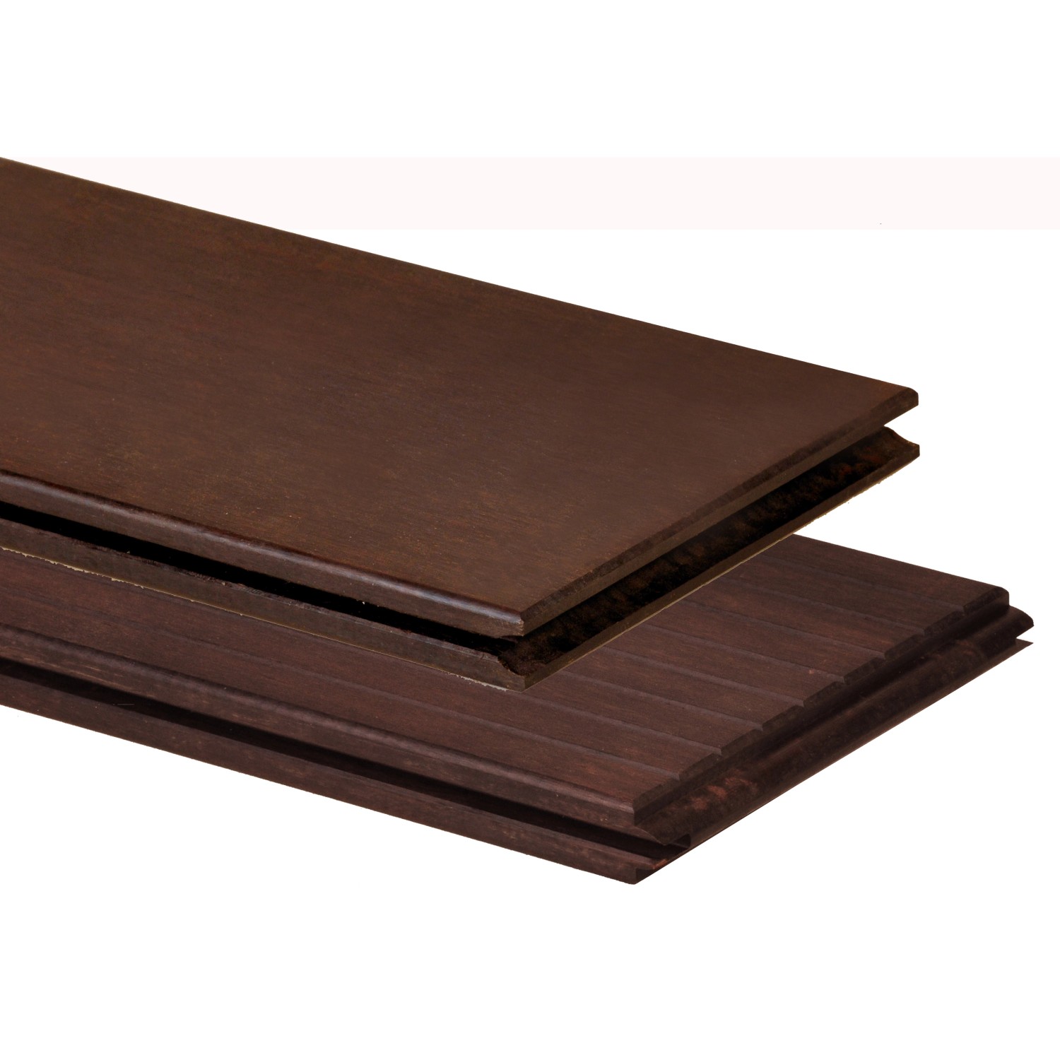 GartenLand Bambus Terrassendiele 20 x 137 x 1850 mm Thermo-Geölt Massivprofil Stirnseitige Nut+Feder