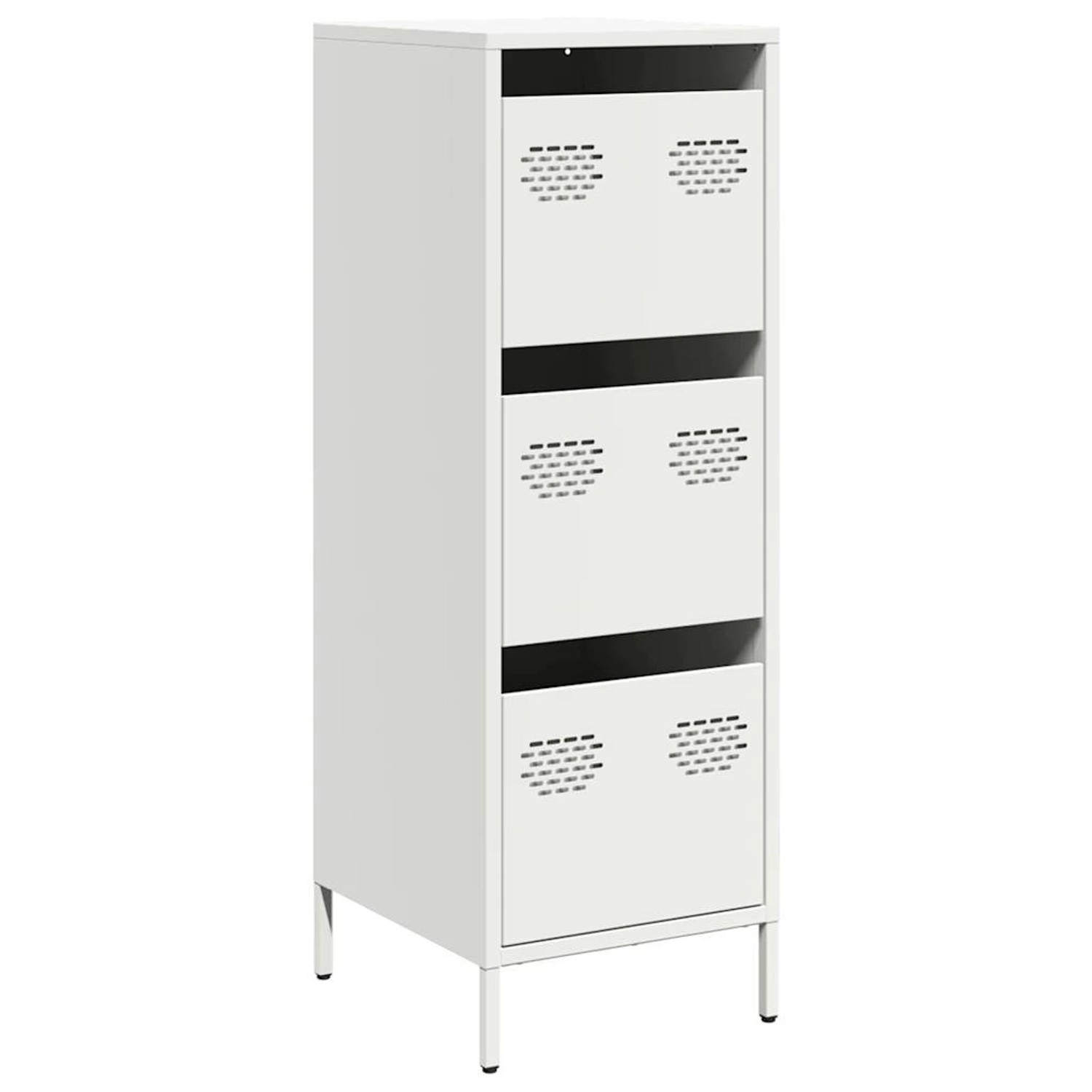 vidaXL Highboard Weiß 39x35x103,5 cm Stahl 851405 günstig online kaufen