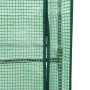 Detailaufnahme: Gewächshaus-Aufsatz für vidaXL Hochbeet, Rattan-Optik, mit Reißverschluss.
