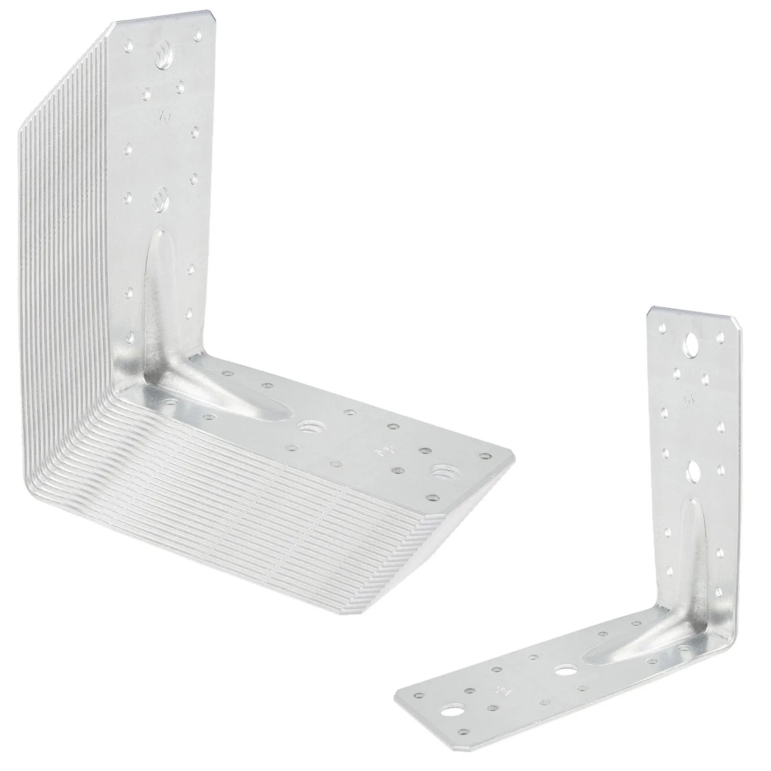 SOTECH 20er Set Winkelverbinder 90 Grad mit Sicke 150 x 150 x 65 x 2,5 mm