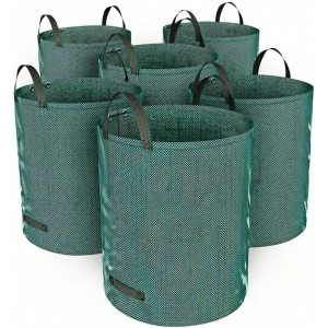 TTL GARDEN Gartensack 272 L 6er Set – Laubsack Mit Griffen Selbststehend Für Gras Gartenabfall Grünschnitt