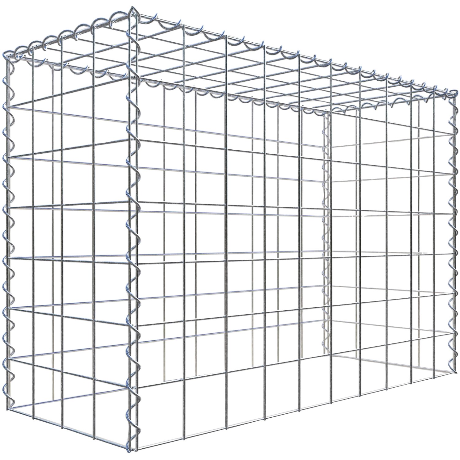 Gabiona Gabione-Anbaukorb Typ 3 70 x 100 x 40 cm Maschenw 10 x 10 cm
