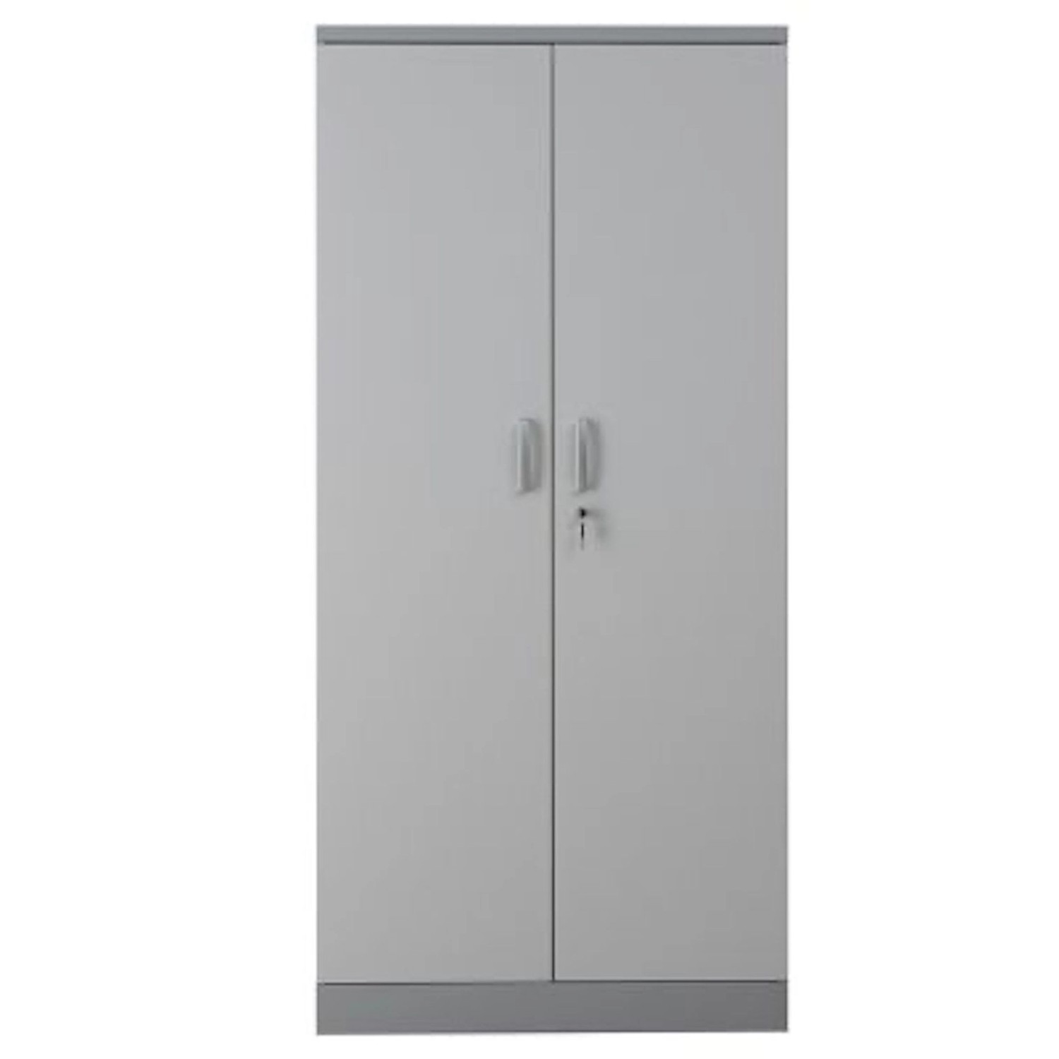 PROREGAL Aktenschrank Beetle 4 Fachböden HxBxT 195 x 92 x 42 cm Silber & Gr günstig online kaufen