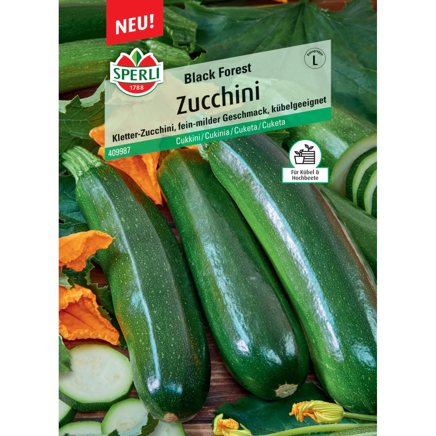 Sperli Zucchini "Black Forest" F1-Hybride
