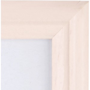 2er Set Holzbilderrahmen, weiß gerillt, 13x18 cm, zum Aufstellen oder Aufhängen.