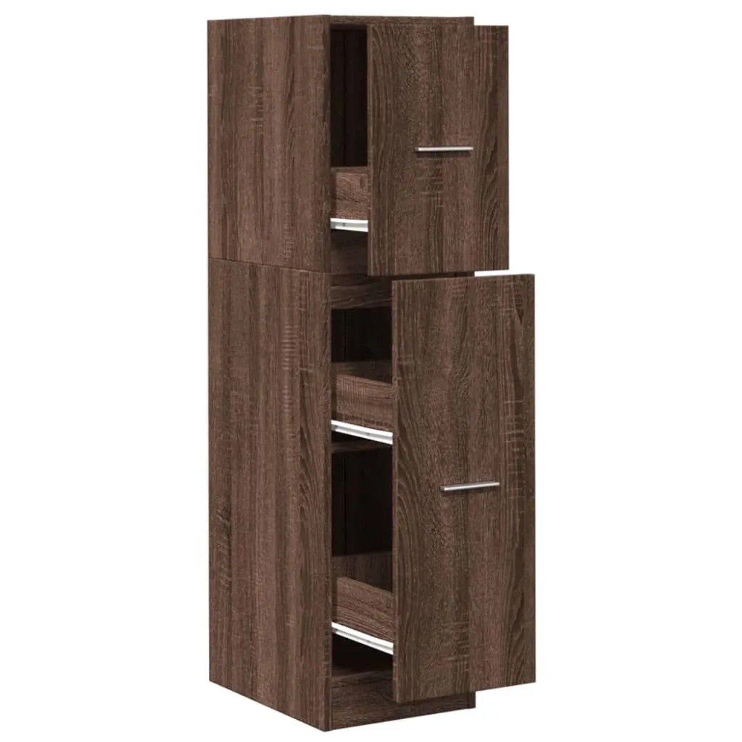vidaXL Apothekerschrank Braun Eichen-Optik 30x41x118 cm Holzwerkstoff 855166_3