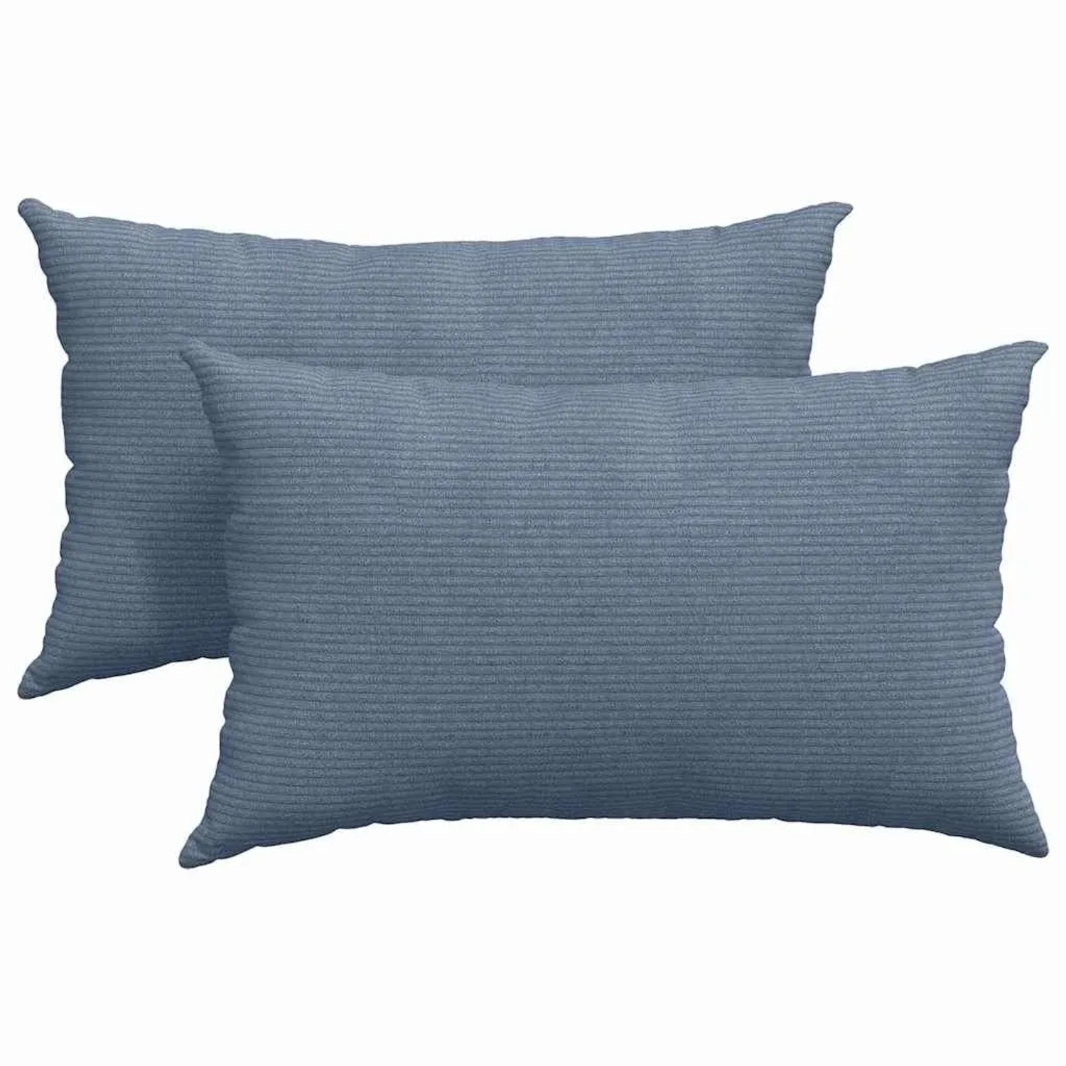vidaXL Sofakissen 2 Stück Blau 50 x 30 cm Cordstoff 42013648