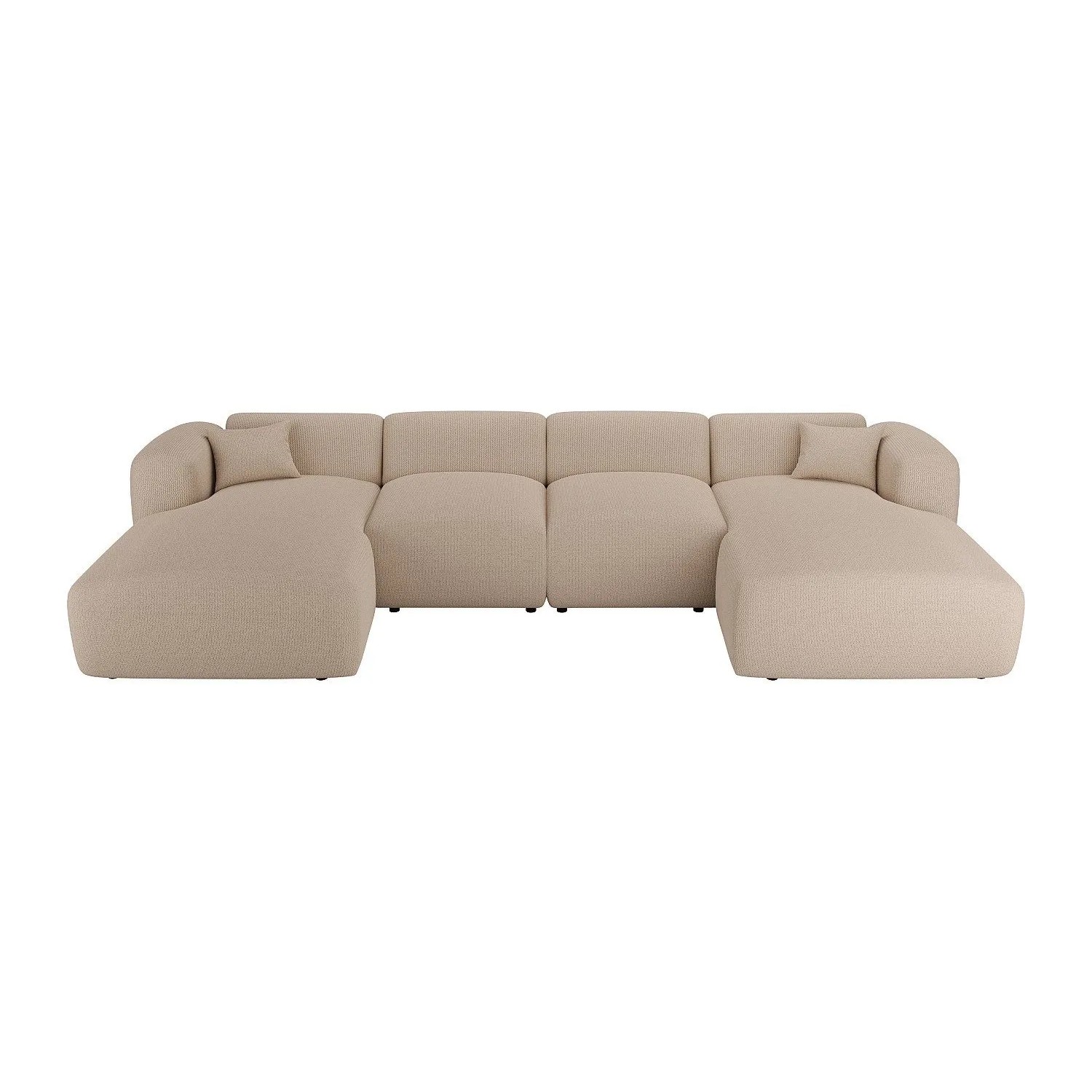Vente-unique Sofa Ohne Schlafmöglichkeit Pogni Beige 356 cm