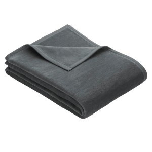 Anthrazitfarbene Heim Kuscheldecke (100x150 cm), waschbare Hundedecke oder Wohndecke.