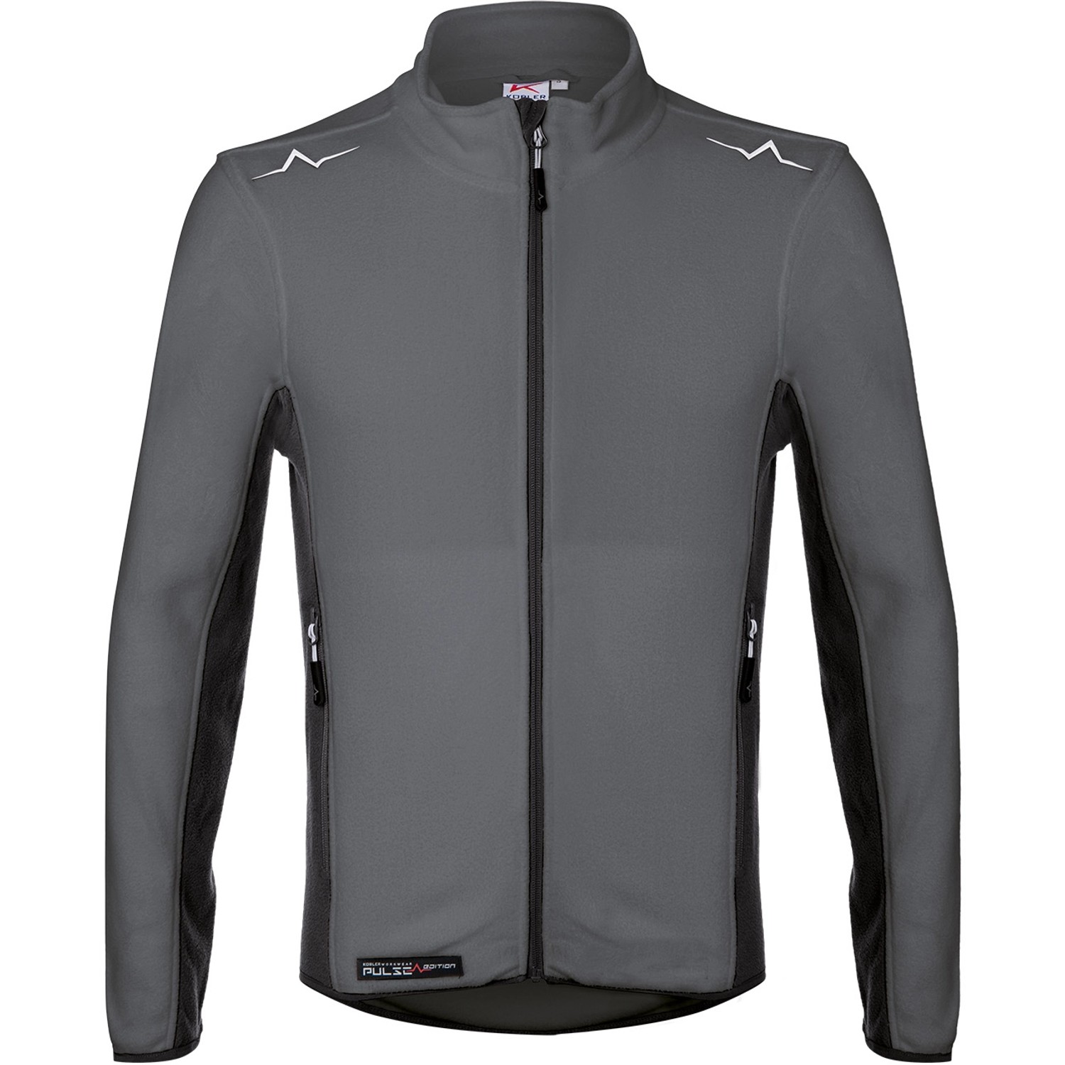 Kübler Pulse Handcraft Fleecejacke Anthrazit/Schwarz Gr. M